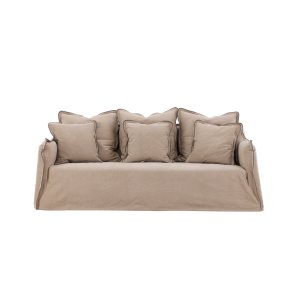 VIND COLLECTION Oskarshamn 3 pers. sofa - beige-brun stof og birketr