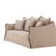 VIND COLLECTION Oskarshamn 3-seters sofa - beigebrunt stoff og bjrketre