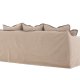 VIND COLLECTION Oskarshamn 3-seters sofa - beigebrunt stoff og bjrketre