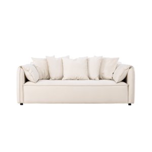 VIND COLLECTION Torekov 3 pers. sofa - beige polyester stof og birketr