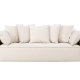VIND COLLECTION Torekov 3-seters sofa - beige polyesterstoff og bjrketre