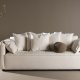 VIND COLLECTION Torekov 3-seters sofa - beige polyesterstoff og bjrketre