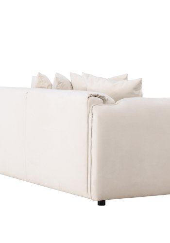 VIND COLLECTION Torekov 3-seters sofa - beige polyesterstoff og bjrketre