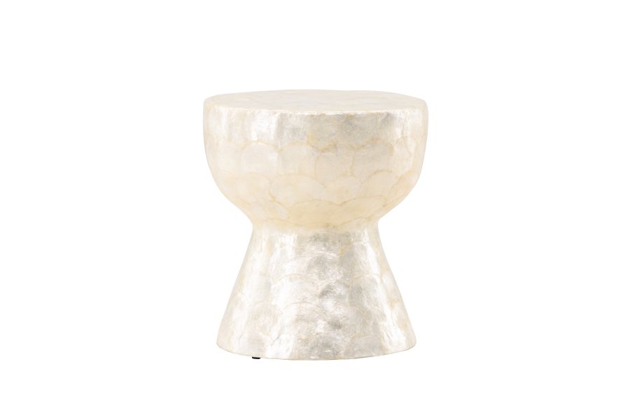 VIND COLLECTION Sandön salongbord, rundt - beige capiz (40)