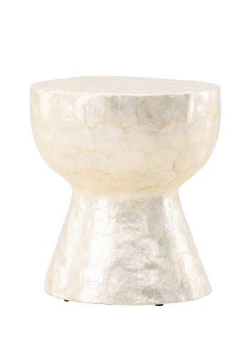 VIND COLLECTION Sandön salongbord, rundt - beige capiz (40)