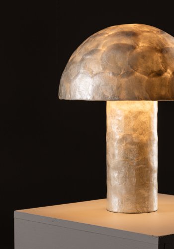 VIND KOLLEKSJON Lindön bordlampe - lys gr capiz