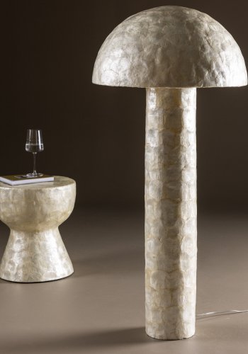 VIND KOLLEKSJON Lindön gulvlampe - lys gr capiz