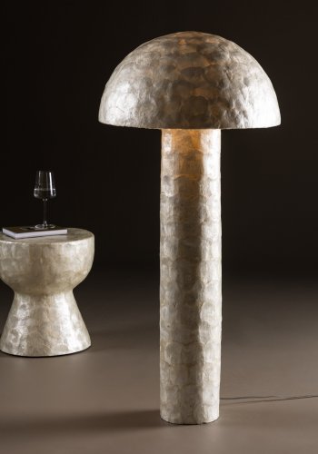 VIND KOLLEKSJON Lindön gulvlampe - lys gr capiz