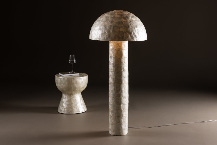 VIND KOLLEKSJON Lindön gulvlampe - lys gr capiz