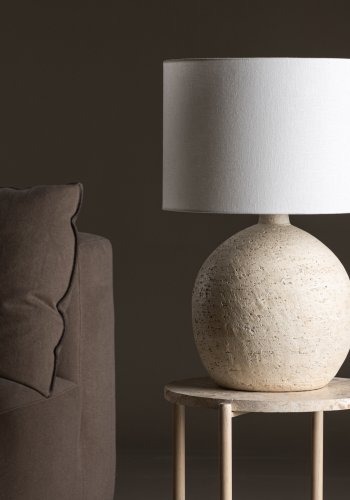 VIND COLLECTION Tjörn bordlampe - hvit og terrakotta