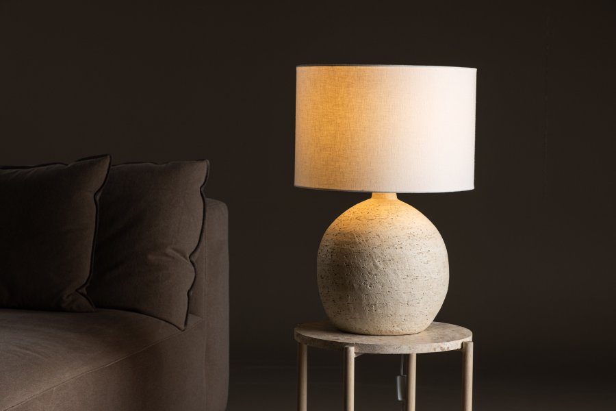 VIND COLLECTION Tjörn bordlampe - hvit og terrakotta