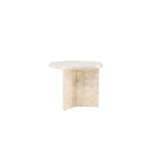 VIND COLLECTION Smögen soffbord, runt - beige capiz (40)