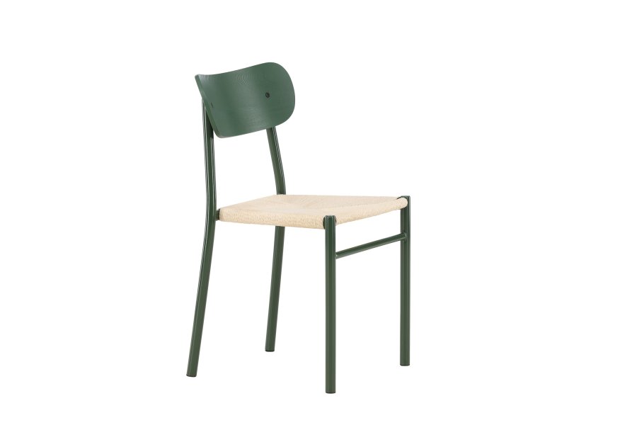 
VENTURE DESIGN Polly spisestol - jernben, naturfarget tau (sett av 2)
