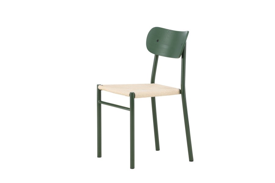 
VENTURE DESIGN Polly spisestol - jernben, naturfarget tau (sett av 2)
