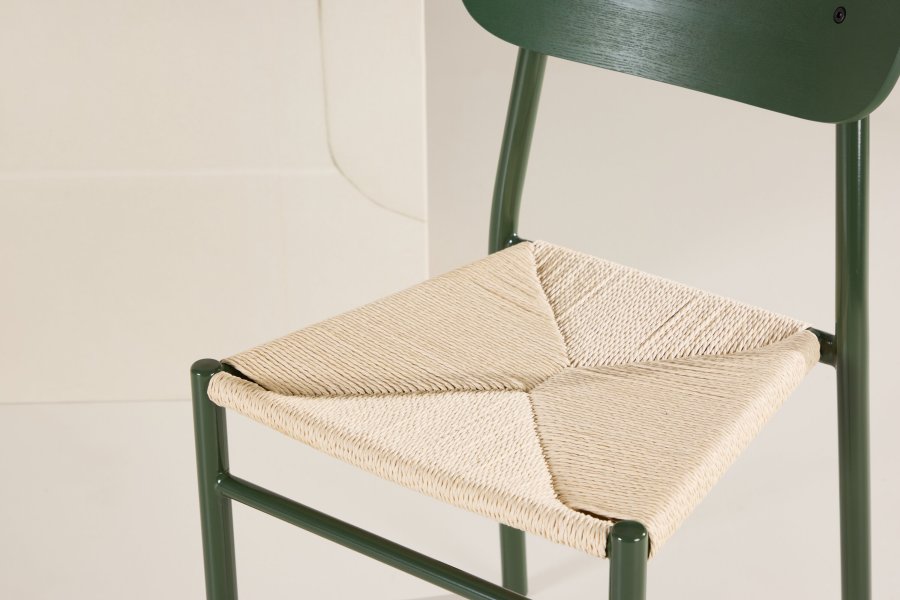 
VENTURE DESIGN Polly spisestol - jernben, naturfarget tau (sett av 2)
