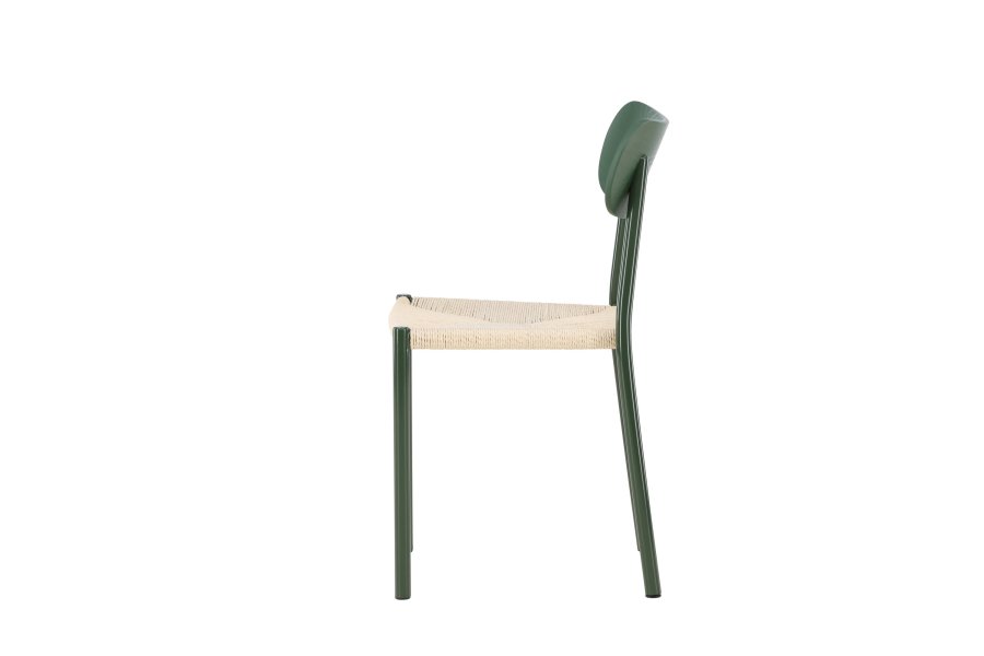 
VENTURE DESIGN Polly spisestol - jernben, naturfarget tau (sett av 2)
