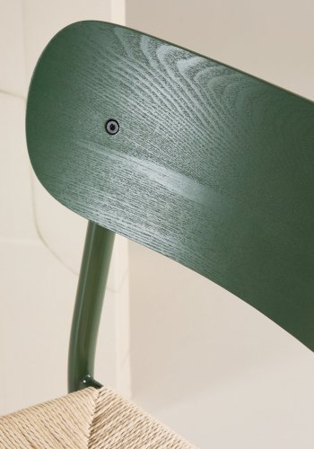 
VENTURE DESIGN Polly spisestol - jernben, naturfarget tau (sett av 2)
