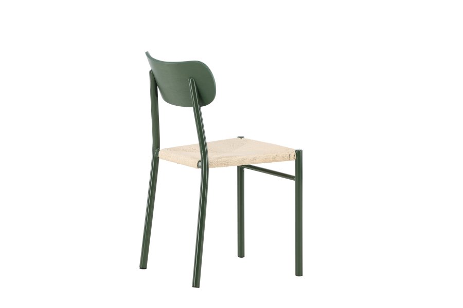 
VENTURE DESIGN Polly spisestol - jernben, naturfarget tau (sett av 2)
