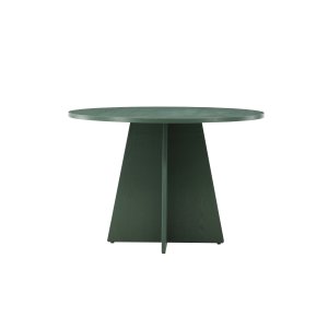 VENTURE DESIGN Bootcut spisebord, rund - olivengrn finr MDF (100)