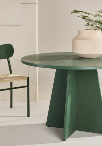 VENTURE DESIGN Bootcut spisebord - Olivengrnn / Olivengrnn MDF, finr