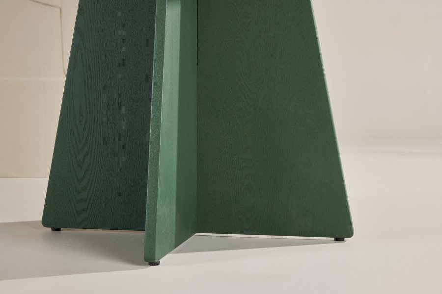 VENTURE DESIGN Bootcut spisebord - Olivengrnn / Olivengrnn MDF, finr