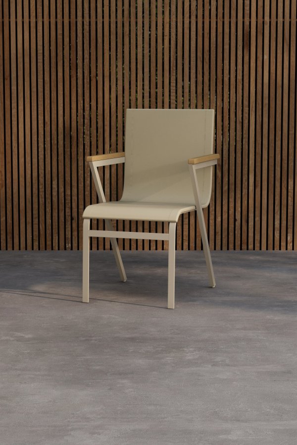 VENTURE HOME Mexico Dining Spisestoler 6-pakning - Beige/Teak