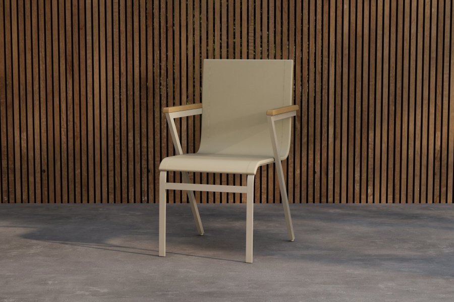 VENTURE HOME Mexico Dining Spisestoler 6-pakning - Beige/Teak