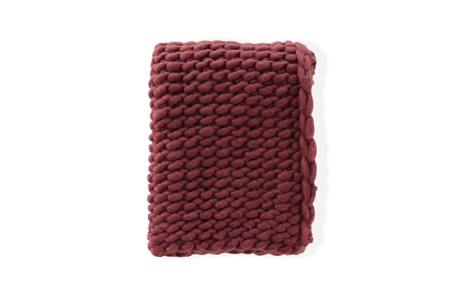 VENTURE DESIGN Kate teppe 170 x 130 cm - / Burgunder polyester