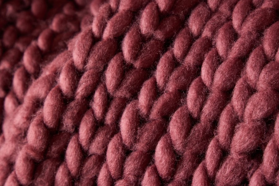 VENTURE DESIGN Kate teppe 170 x 130 cm - / Burgunder polyester