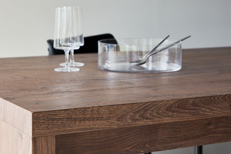 VENTURE DESIGN Evone spisebord, rektangulr - mocca MDF (100x200)