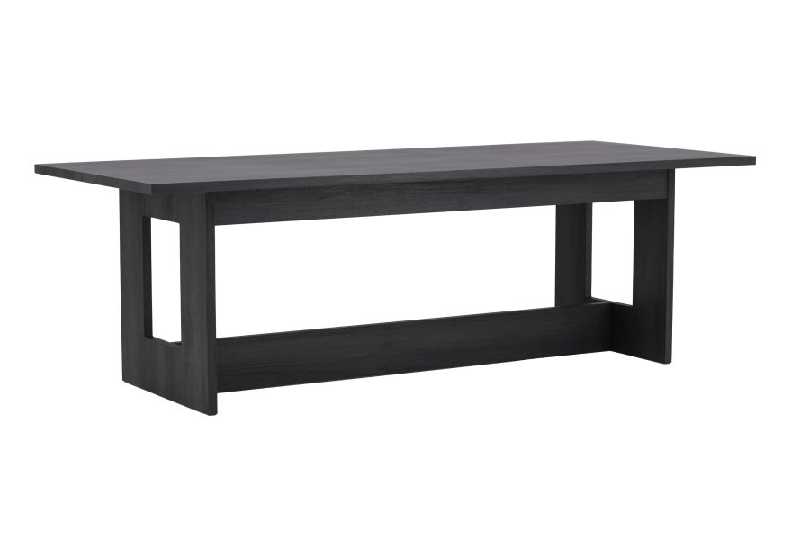 VENTURE DESIGN Milly spisebord, rektangulr - sort MDF (100x235)
