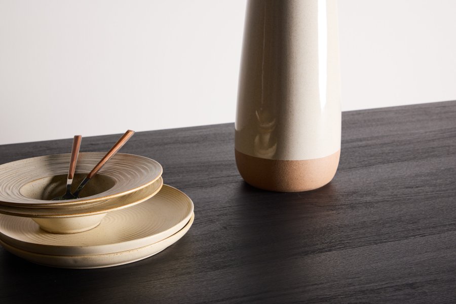 VENTURE DESIGN Milly spisebord, rektangulr - sort MDF (100x235)