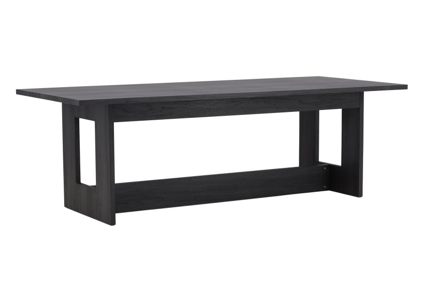 VENTURE DESIGN Milly spisebord, rektangulr - sort MDF (100x235)