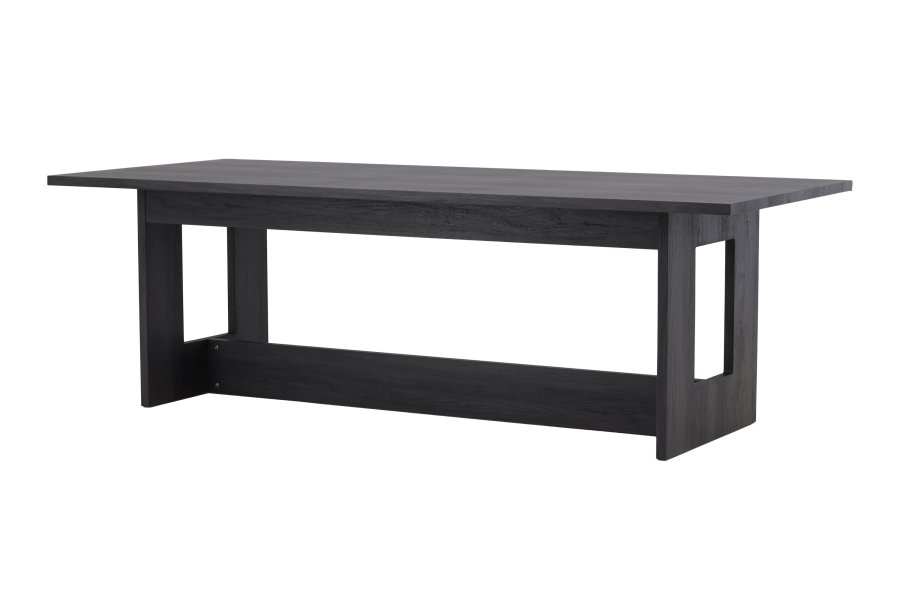 VENTURE DESIGN Milly spisebord, rektangulr - sort MDF (100x235)