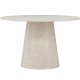VENTURE DESIGN Lanzo spisebord, rundt - beige MDF med marmorutseende (120)