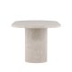 VENTURE DESIGN Narvik spisebord, ovalt - beige MDF med marmorutseende (100x200)