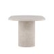 VENTURE DESIGN Narvik spisebord, ovalt - beige MDF med marmorutseende (100x200)