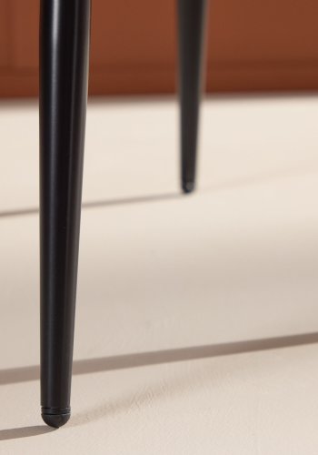 VENTURE DESIGN Night spisestuestol - beige polyesterflyel og svart stl