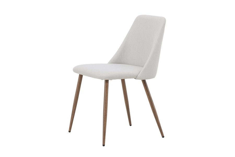 VENTURE DESIGN Night spisebordsstol - beige hr og mokka stl