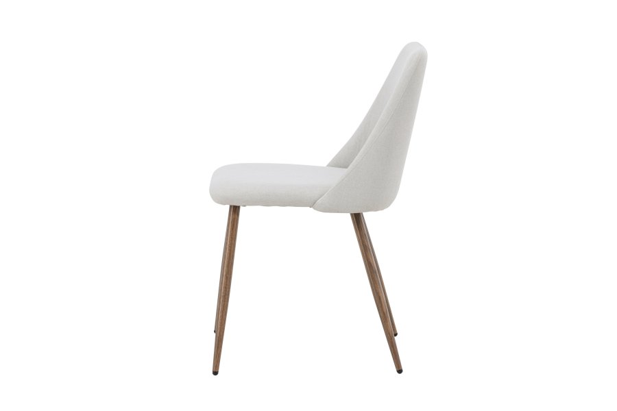 VENTURE DESIGN Night spisebordsstol - beige hr og mokka stl