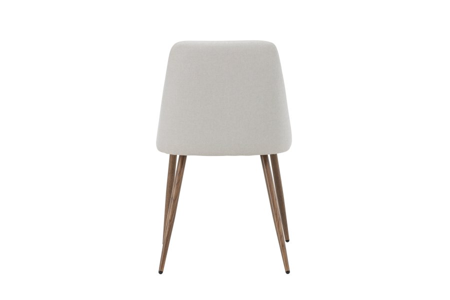 VENTURE DESIGN Night spisebordsstol - beige hr og mokka stl