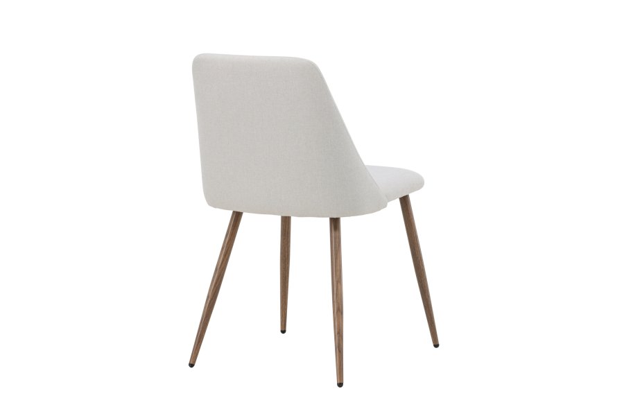 VENTURE DESIGN Night spisebordsstol - beige hr og mokka stl