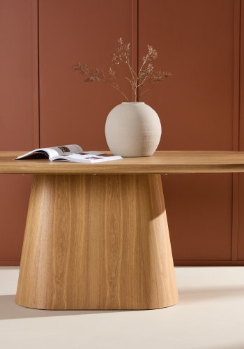 VENTURE DESIGN Stjärnö spisebord, ovalt - naturlig finer (90x200)