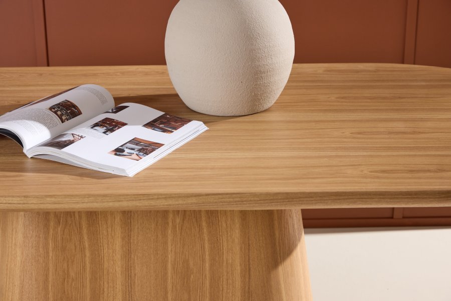 VENTURE DESIGN Stjärnö spisebord, ovalt - naturlig finer (90x200)