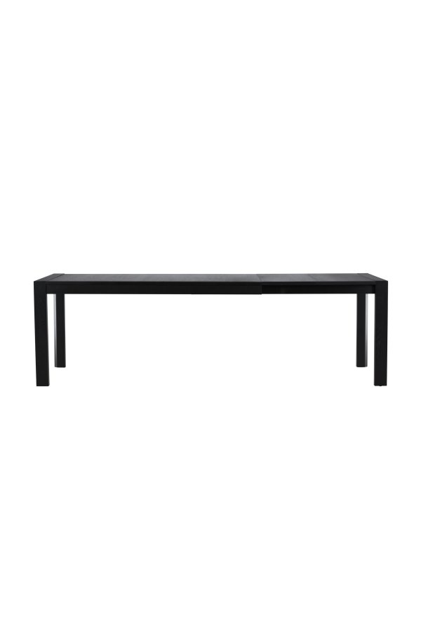 VENTURE DESIGN Slider spisebord 250x95x75 cm - Sort / Massiv egetr�sfiner