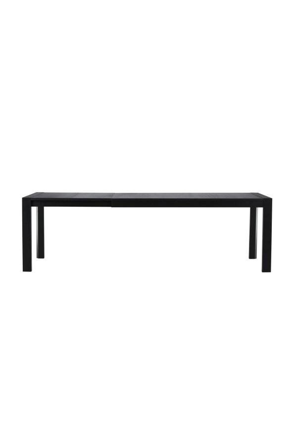 VENTURE DESIGN Slider spisebord 250x95x75 cm - Sort / Massiv egetr�sfiner