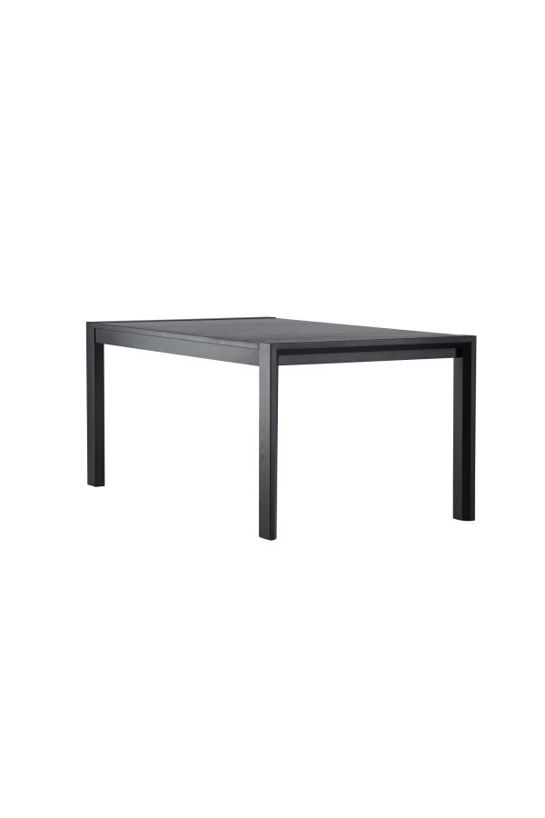 VENTURE DESIGN Slider spisebord 250x95x75 cm - Sort / Massiv egetr�sfiner