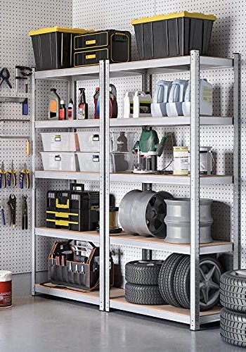 SONGMICS hylle for verktyrom, m. 5 hyller - MDF og slvstl