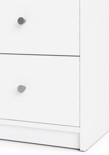 TVILUM May dobbelt kommode, m. 6 skuffer - hvid folie og plastik