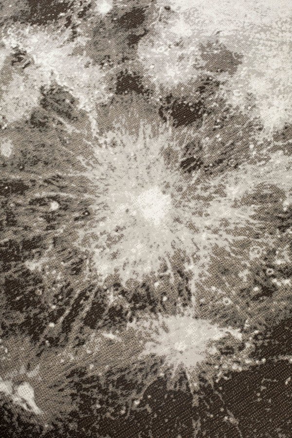 ZUIVER Moon utendrs teppe, m mnster, rundt - steingr decolan (280)